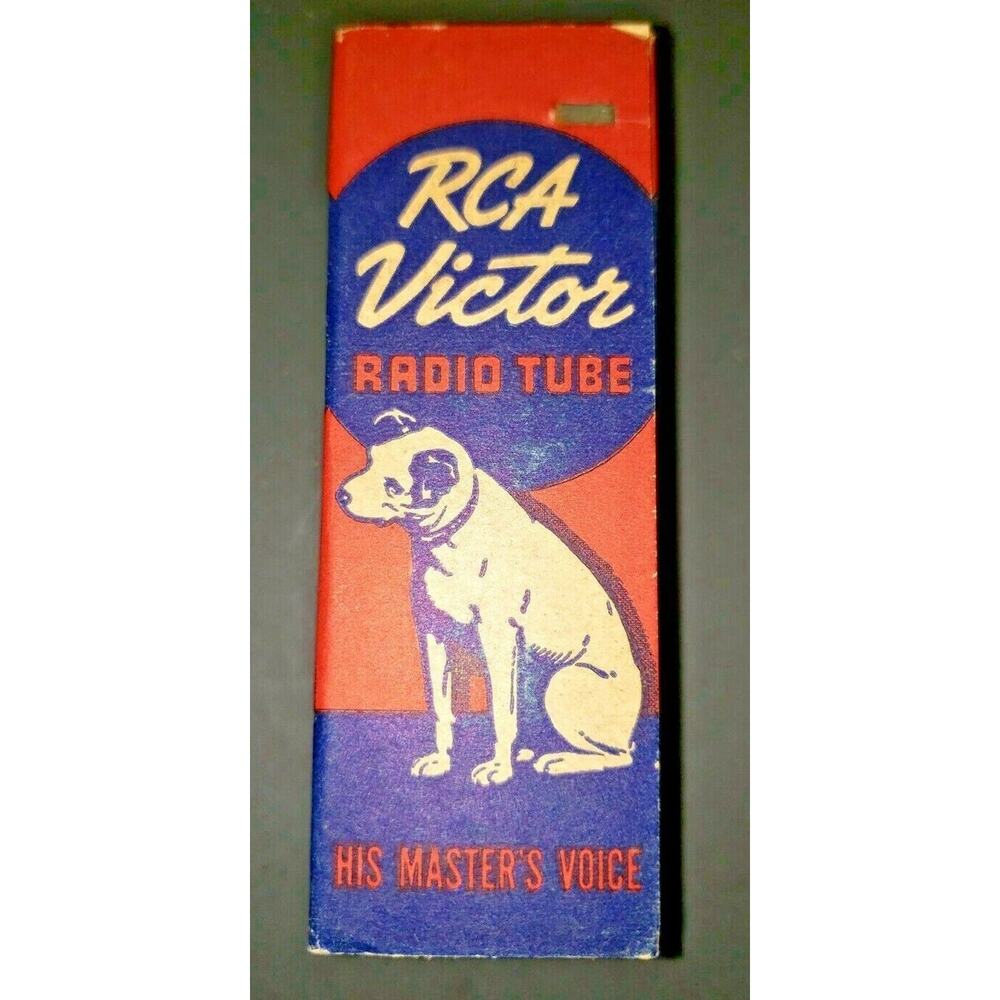 Vintage RCA Victor 3Q5 GT Vacuum Radio Tube Nipper The Dog Graphics NOS U114